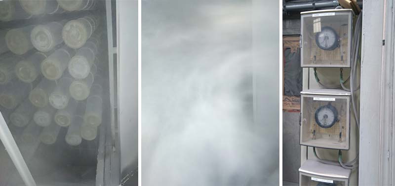 洗浄したフィルターの吸引力を検査