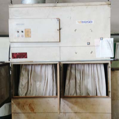 バグフィルター型の集塵機 交換完了
